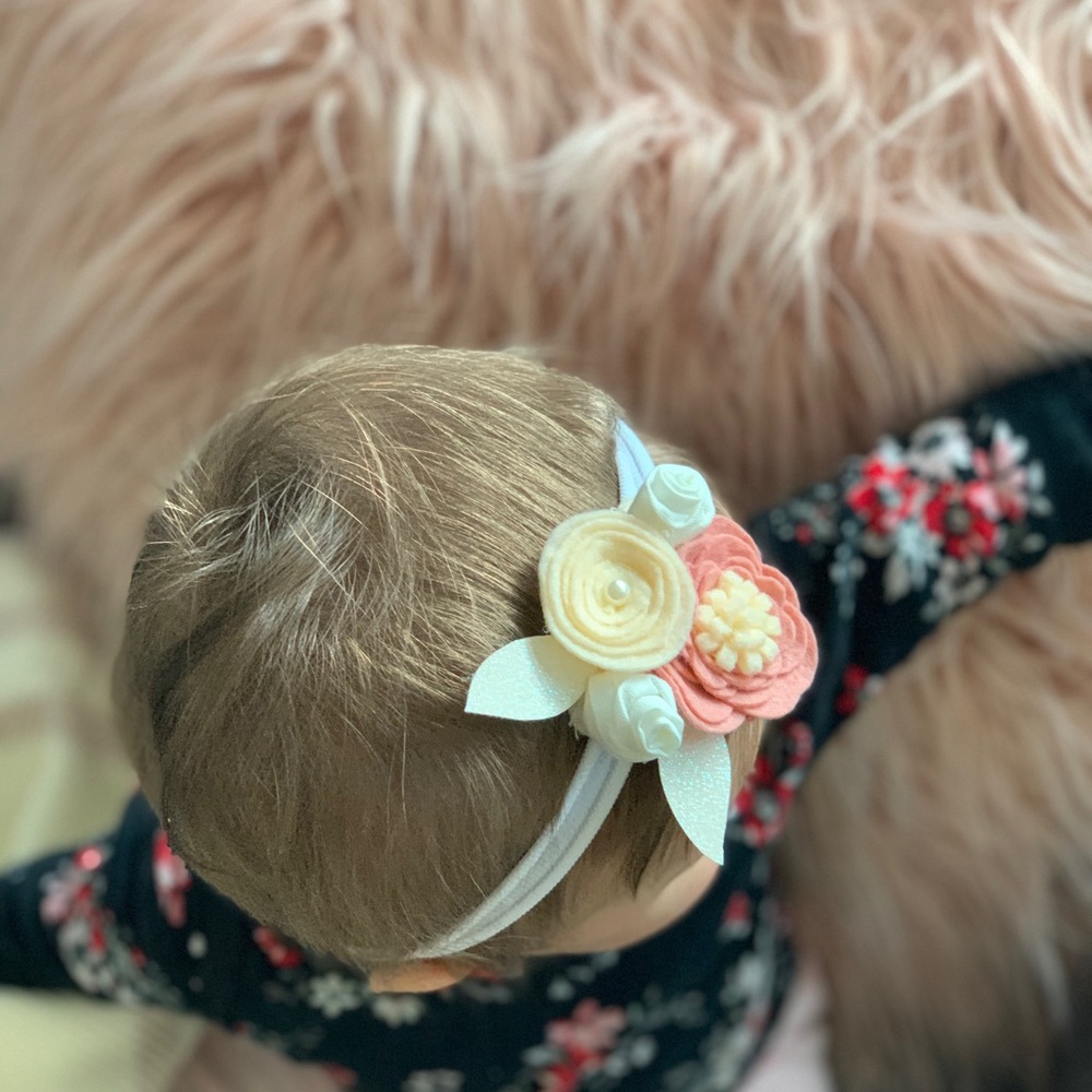 Flower baby headband